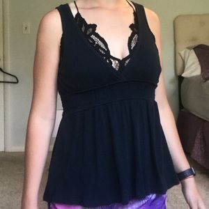 Old Navy Women’s Black Flowy Tank Top